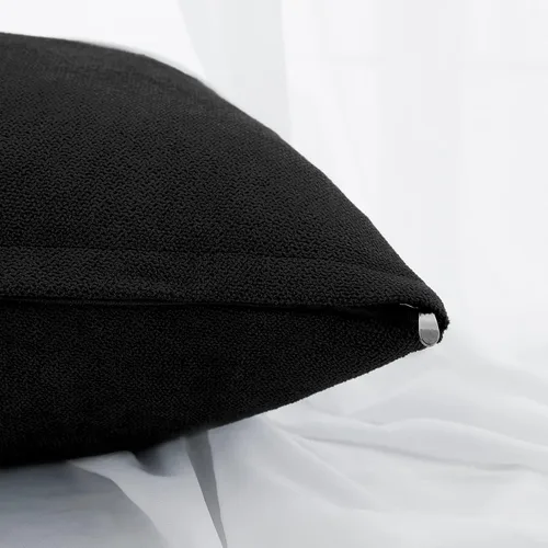 Vista 2 de Top Finel - Fundas de cojín de felpilla suaves para sofá, dormitorio, auto, 2 unidades Gris oscuro
