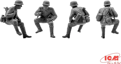 Vista 4 de ICM Modelos German Tank Riders 1942-1945 Kit