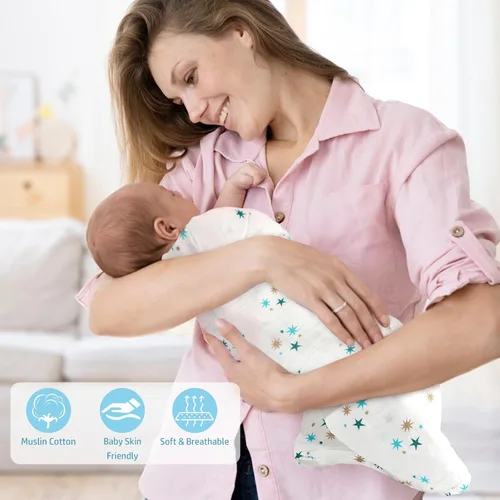 Vista 4 de iAOVUEBY Regalos para mamá y cesta de regalo para bebé, regalos de baby shower para futura mamá, regalos posparto para madres, paquete de cuidado