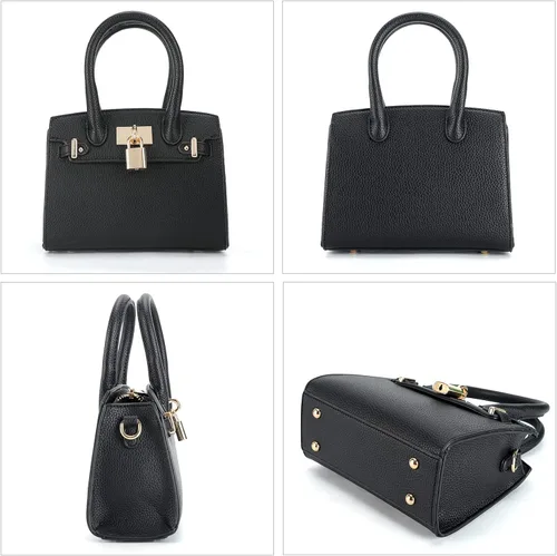 Vista 7 de STAISE Bolso bandolera de cuero vegano para mujer, bolso de hombro cruzado de moda, bolso pequeño con asa superior, bolso de noche