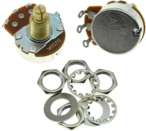 Vista 4 de Paquete de 2 botes de bajo para guitarra alfa de tamaño completo.