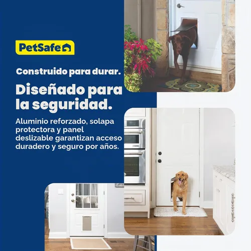 Vista 5 de Puerta de aluminio para mascotas PetSafe Freedom - Marco duradero - Pequeña, mediana, grande, extragrande