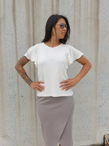 Vista 2 de Style Arc Patrón de costura - Top de punto Posie (tallas 10-22)