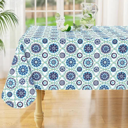 Vista 21 de misaya Mantel rectangular de vinilo impermeable, mantel lavable con reverso de franela, mantel de plástico para cena, picnic, interior y exterior