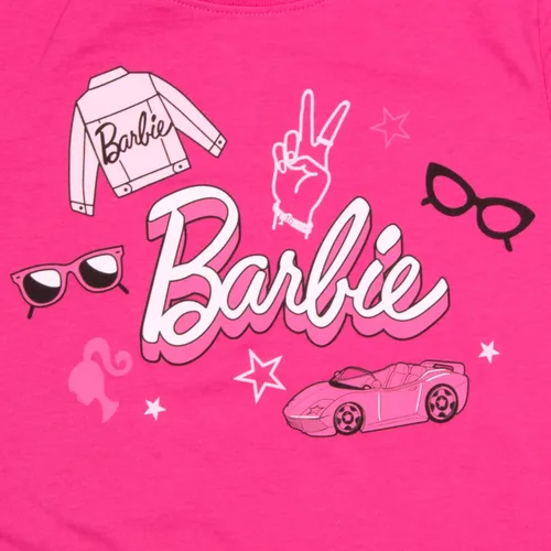Vista 6 de Barbie Colorful Silhouettes - Paquete de 3 camisetas de manga corta para niñas