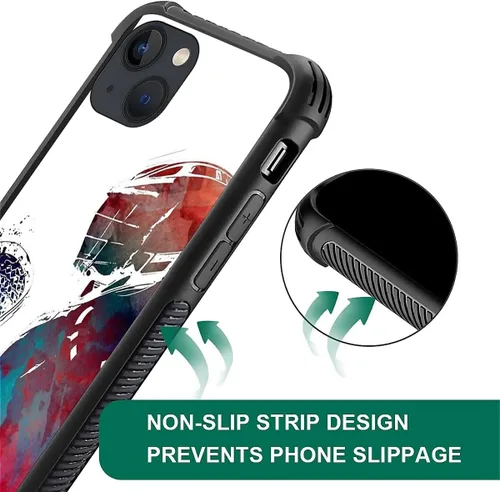 Vista 82 de Compatible con funda para iPhone 6 Plus/6s Plus,Bite Your Teeth Diseño de patrón asombroso, funda trasera dura de PC anti-arañazos y a prueba
