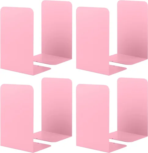 Vista 10 de Honagu Sujetalibros para estantes, hogar, oficina, tapón de metal para libros, soportes de metal para sujetalibros, sujetalibros decorativos