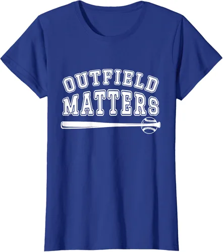 Vista 31 de Playing Baseball Outfield Matters - Camiseta Baseball Outfields Funny, Rojo