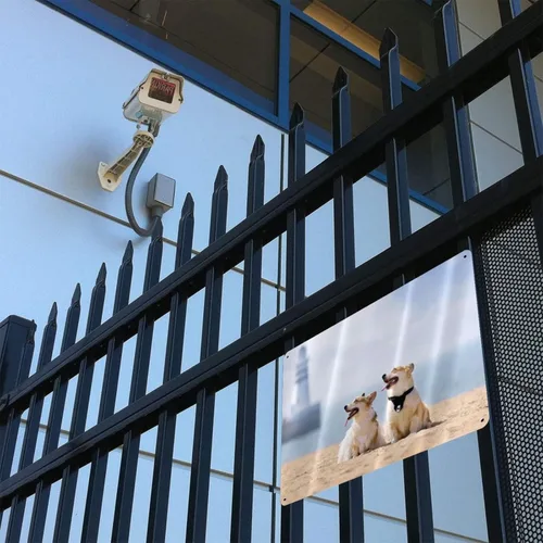 Vista 8 de Letrero personalizado, letrero de metal personalizado de aluminio resistente a la intemperie, añade tu diseño al aire libre con texto de logotipo