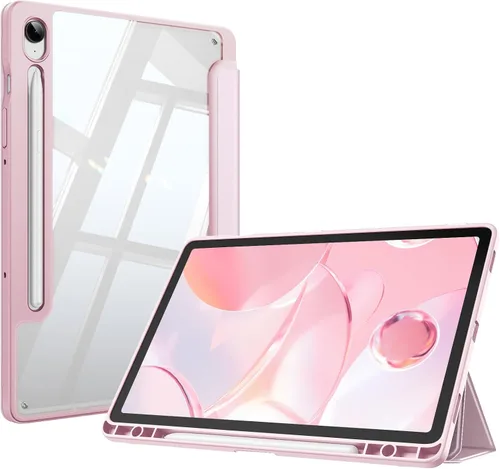 Vista 15 de Fintie Funda transparente para Samsung Galaxy Tab S10 Lite/S10 FE/S9 FE Negro