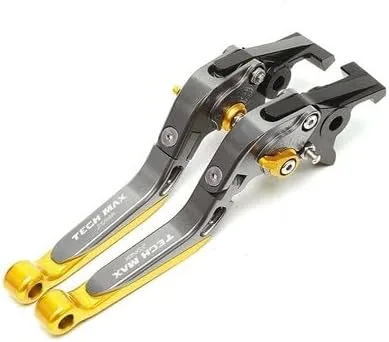 Vista 8 de QQLADY Z Handle Clutch Brake Lever for Yamaha XMAX300 125TechMax X-MAX 300 125 2020-2022 X (Color : Black Glod)