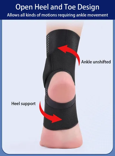 Vista 3 de Tobilleras para mujeres y hombres, 2 piezas de manga de compresión de tobillo para fascitis plantar, alivio de la fascitis plantar, calcetines