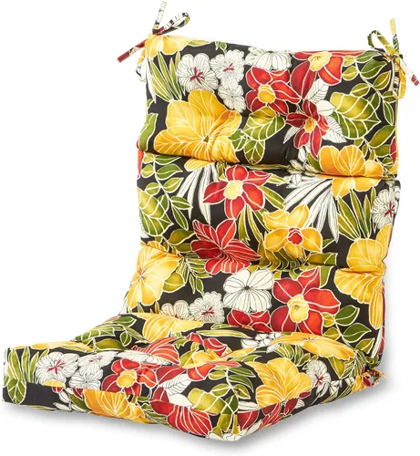 Vista 48 de Greendale Home Fashions Adobe Stripe - Cojín para silla de respaldo alto para exteriores (44 x 22 pulgadas)