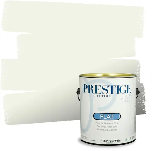 Vista 33 de PRESTIGE Pintura exterior e imprimación en uno, aloe, plano, 1 galón
