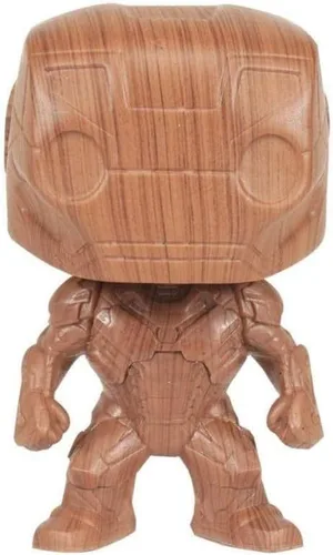 Vista 2 de Funko Pop Iron Man 674 - Iron Man Wood Deco