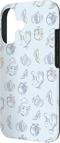Vista 2 de Disney Carcasa para iPhone 17, diseño de acuarela de Cenicienta, color azul