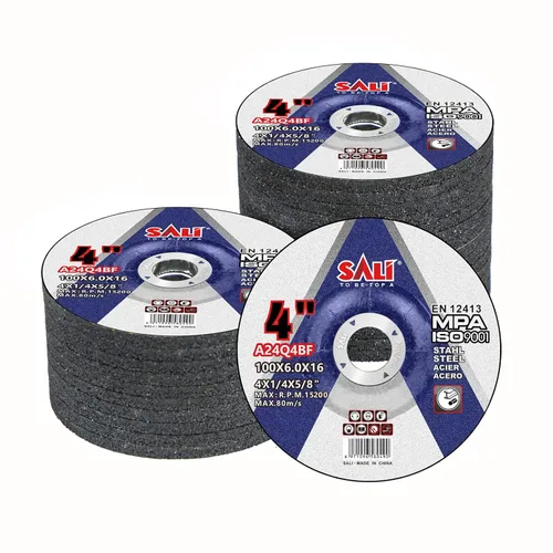 Vista 8 de SALI Muelas abrasivas de 4 pulgadas para metal de uso general y acero inoxidable, disco de pulido de óxido de aluminio para amoladora angular