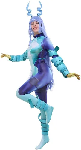 Vista 2 de miccostumes Disfraz de superhéroe de anime 3D para mujer, disfraz de cosplay con accesorios