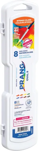 Vista 5 de Prang Juego de pintura ovalada para acuarela, 8 colores surtidos, 1 unidad