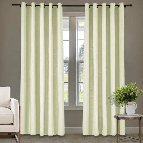 Vista 62 de Frelement Cortinas de lino de lino de bronce con ojales para interiores, tratamiento de ventanas para sala de estar, dormitorio, habitación