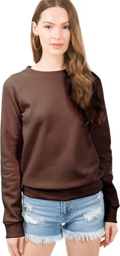 Vista 123 de Design by Olivia Sudadera básica suave y cómoda de cuello redondo para mujer, ropa de otoño