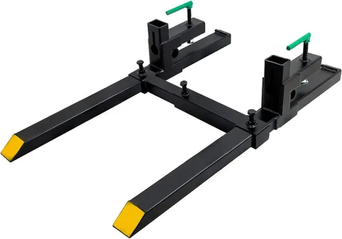 Vista 9 de Horquillas para paletas, abrazadera máxima de 43 pulgadas y 1500 libras en horquillas de tractor, accesorio de carga frontal resistente