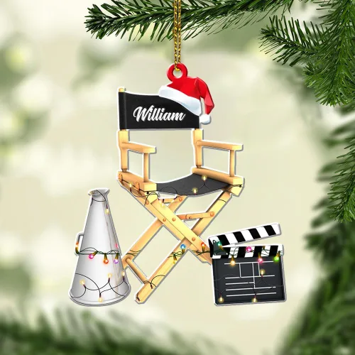 Vista 13 de Personalized Name Filmmaking Christmas Ornament Film Clapboard Ornament Director Clapboard Christmas Ornament Movie Clapperboard Theater Ornament 156