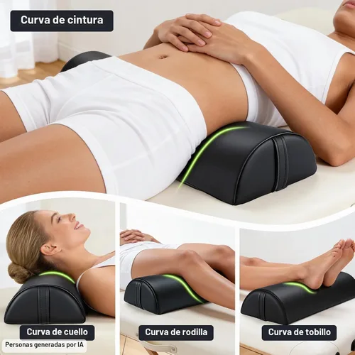 Vista 4 de Noverlife Cojines de Masaje Grandes Mejorados para Debajo de las Piernas, 24 x 8 x 4 pulgadas Cojín de Pierna para Mesa de Masaje Almohada de Media