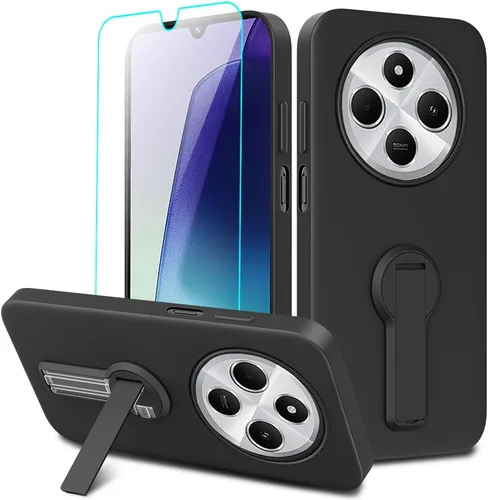 Vista 13 de Compatible con BLU Bold N4 Funda para teléfono, soporte oculto plegable giratorio de 360°, cubierta a prueba de golpes, funda protectora delgada