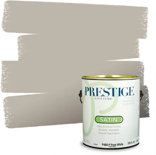 Vista 52 de PRESTIGE Pinturas Pintura Exterior e Imprimación en Uno, 1 Galón, Mate, Combinación Comparable de Sherwin Williams* Black Magic* SW6991-PCM