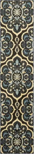 Vista 53 de Maples Rugs Vivian Medallion - Alfombra de área, fabricada en Estados Unidos, lavable, antideslizante, alfombra de interior para cocina, entrada