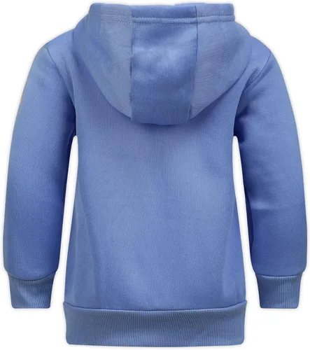 Vista 6 de Blippi Sudadera con capucha con cremallera para niños pequeños y pequeños, color azul, Naranja