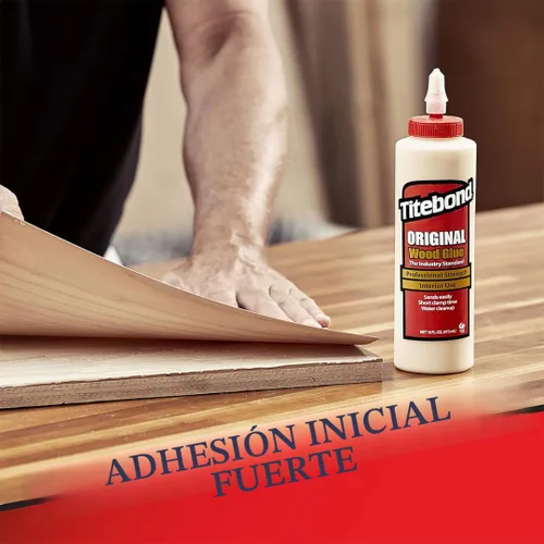 Vista 3 de Titebond Pegamento para madera original 5062, estándar de la industria para carpintería, reparación/montaje de muebles, construcción, reparación