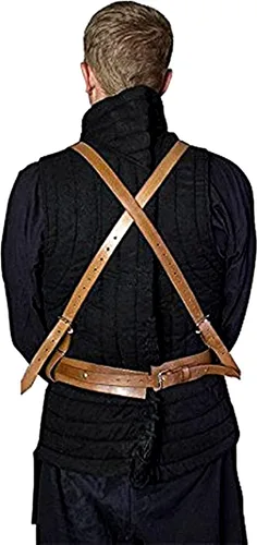 Vista 2 de ANTIQUECOLLECTION Fallos imperiales y borlas, ARP Medieval Leg Armor Metallic