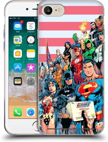 Vista 21 de Head Case Designs Funda de gel con licencia oficial de la Liga de la Justicia DC Comics #10 Darkseid War Comic Book Cover