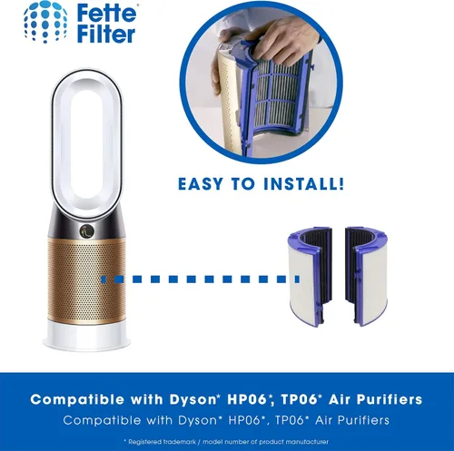 Vista 4 de Fette Filter - Filtro de purificador de aire de alta calidad compatible con Dyson HP06, HP09, TP06, TP09, PH01, PH02, PH03, PH04, HP07, TP07