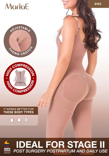 Vista 4 de MARIAE FAJAS Body moldeador con control de abdomen y busto abierto colombiano