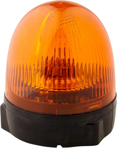Vista 2 de HELLA 009506201 KL Rotacompact - Luz de advertencia de baliza de montaje fijo, patrones giratorios, 12 V, ámbar