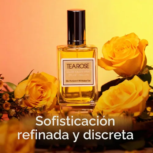 Vista 5 de Perfumer's Workshop Tea Rose Eau de Toilette en aerosol, 2 onzas líquidas EDT Fragancia para mujer, aroma floral, espray de perfume clásico de rosas