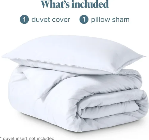 Vista 9 de Bare Home - Funda de edredón de ropa de cama extra larga - Colección premium de 1800 hilos súper suave - Funda de edredón ligera y fresca - Ropa