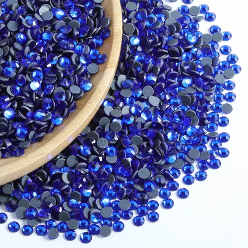 Vista 3 de 6000 diamantes de imitación termoadhesivos a granel, diamantes de imitación azules para ropa de manualidades, cristales termoadhesivos para Zafiro