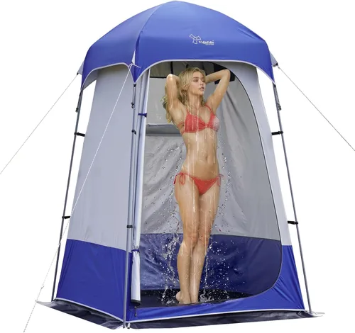 Vista 11 de Carpa de Ducha al Aire Libre Cambiador de Privacidad Carpas de Camping Portátiles