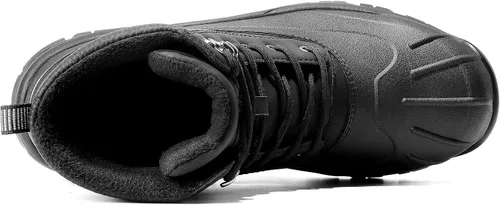 Vista 5 de NORTIV 8 Botas de invierno para hombre, impermeables, antideslizantes, resistentes al frío, botas Hikng