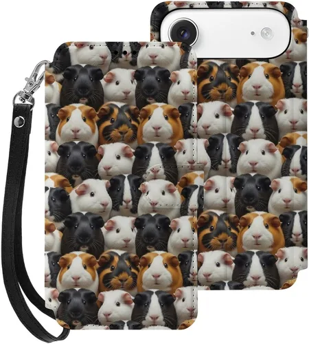 Vista 46 de SWEET TANG Compatible with iPhone 17 Pro Wallet Case Women PU Leather Shockproof Protective Folio Flip Cover (Chicken Chickens)