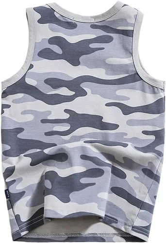 Vista 20 de Camisetas sin mangas de algodón suave para niños pequeños, paquete de 3