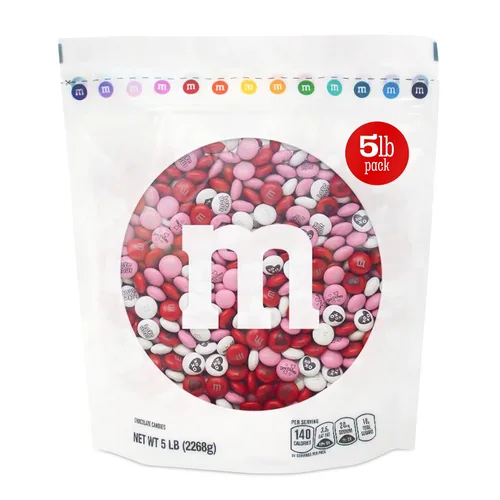 Vista 17 de M&M'S WORLD Galentine's Day - Caramelos de chocolate, 2 libras, celebra el amor con tu Galentine, regalo único para amigos, solteros y fiestas, crea