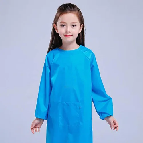 Vista 5 de Delantal de pintura para niños, impermeable, para niñas y niños de 2 a 12 años