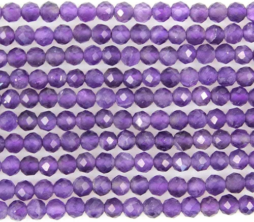 Vista 20 de MJDCB Cuentas sueltas redondas de amazonita natural facetadas de 0.118 in para hacer joyas, pulseras y collares