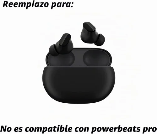 Vista 4 de Juego de almohadillas de silicona de repuesto para auriculares Beats Studio Buds, 6 pares (negro)