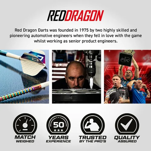 Vista 5 de RED DRAGON Javelin Series - Juego de dardos de tungsteno de alta calidad con vuelos y tallos